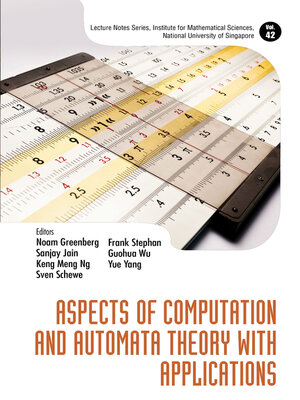 cover image of Aspects of Computation and Automata Theory With Applications